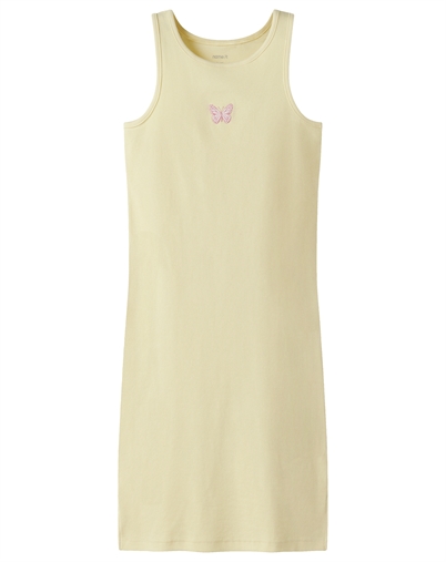 Name It - NKFVivemma Tank Kleid - Double Cream/ Butterfly